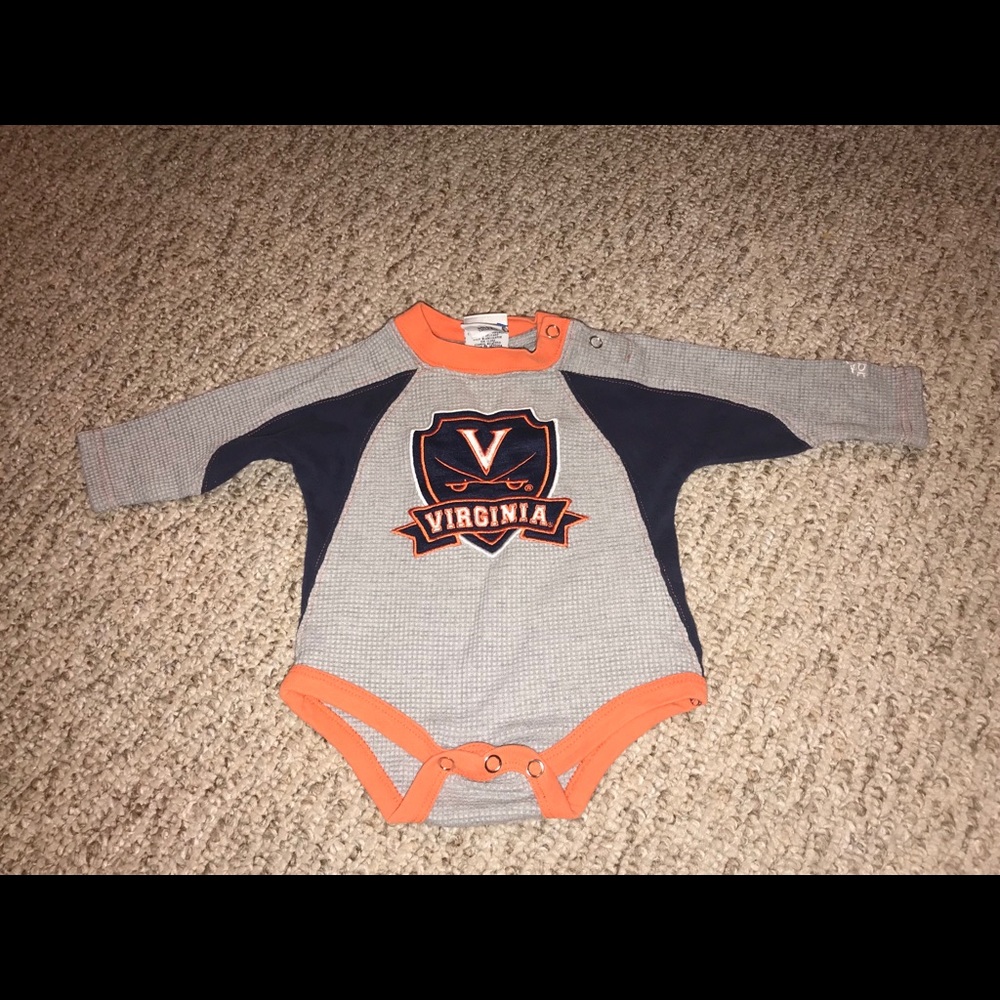 Virginia Cavaliers Boys Fleece Long Sleeve Onesie